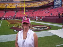 MsP on the field at Redskins