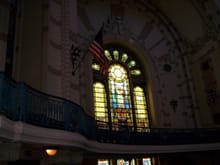 Stained glass in Navy chapel