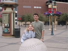The Wife and I at Chase Field