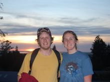 Carla and I after the DG game...  Now 3 hours back to the ho