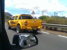 yellow modified track