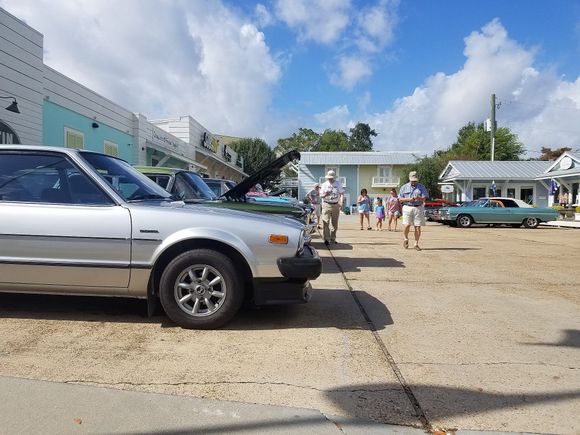 Note that the front bumper of my Accord is even with that of the Edsel wagon next to it.