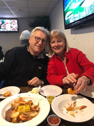 At Billy and Diane‘s favorite restaurant near home in Essex - Feb. 2020