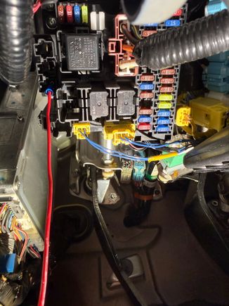 Postive plugged into ignition.