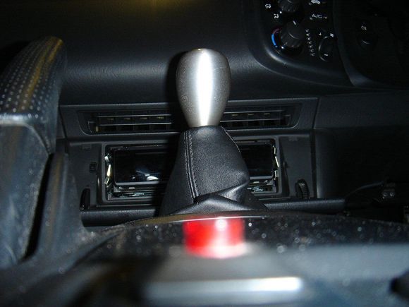 Distance view of damage to stereo brackets