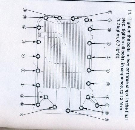 oil pan bolts