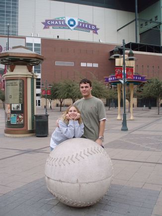 The Wife and I at Chase Field