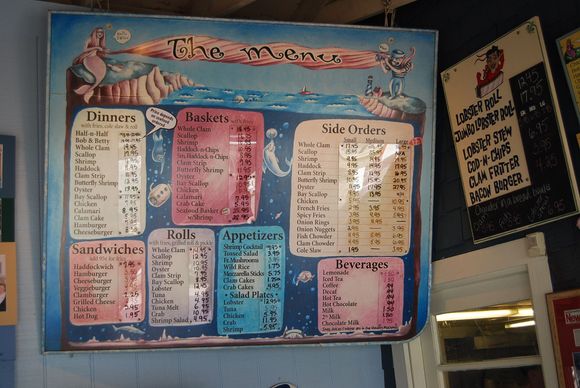 Bob's Clam Hut Menu