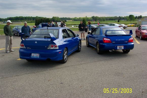 Blue STI &amp; EVO2.bmp