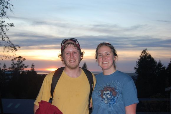 Carla and I after the DG game...  Now 3 hours back to the ho