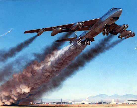 boeing B 47b rocket assisted take Off