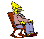 Grampa simpson rocking chair