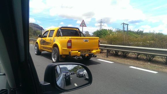 yellow modified track