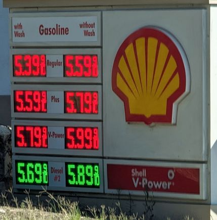 ^8-23-2023.  Shell station in Foothill Ranch, California.


