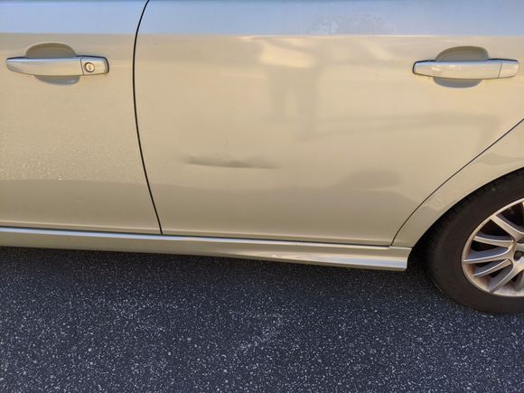 This is the only body damage. Someone scraped it in a parking lot.
