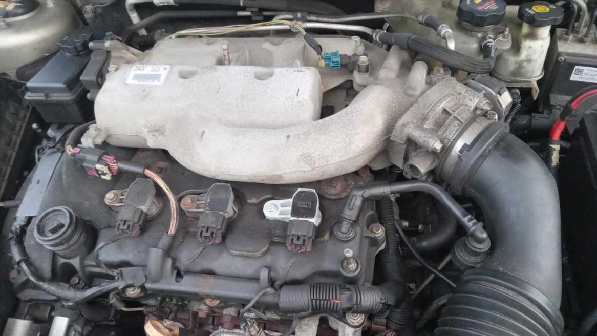 Photo of engine compartment.