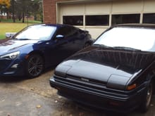 MY BABYS!! '86 GT-S hatchback and '14 FR-S.