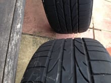 Tyres on standard alloys