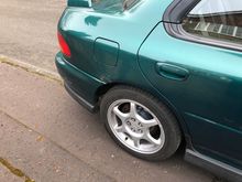 Surface rust above rear driver's side arch