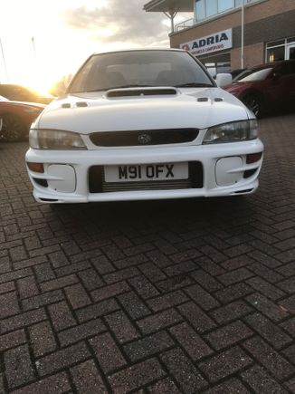 I’ll change the location of the front plate,it was only fitted here to get through the M O T. Will probably go for a stick on plate at the bottom of the bonnet and get a front grille fitted.