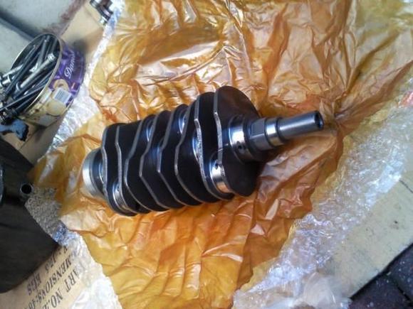 V9 nitrated and cross drilled crank