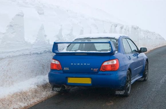 Real snowdrifts - Cumbrian style!