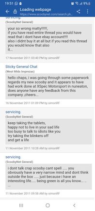 Jon this is how much I have on you, in this fake profile I even know that although you posted every single day with this fake profile there is a gap of 4 days, 
Those 4 days you was at the motorsport expo in Germany pretending to be a millionaire. Did you manage to get the Bentley back to the hire company? 

Oakeyisprick 12 The Fake Stig 0

I have enough on you to go for days. 

