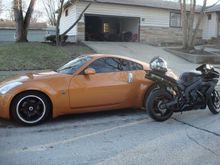 My babies.... 05 350Z and 06 R1