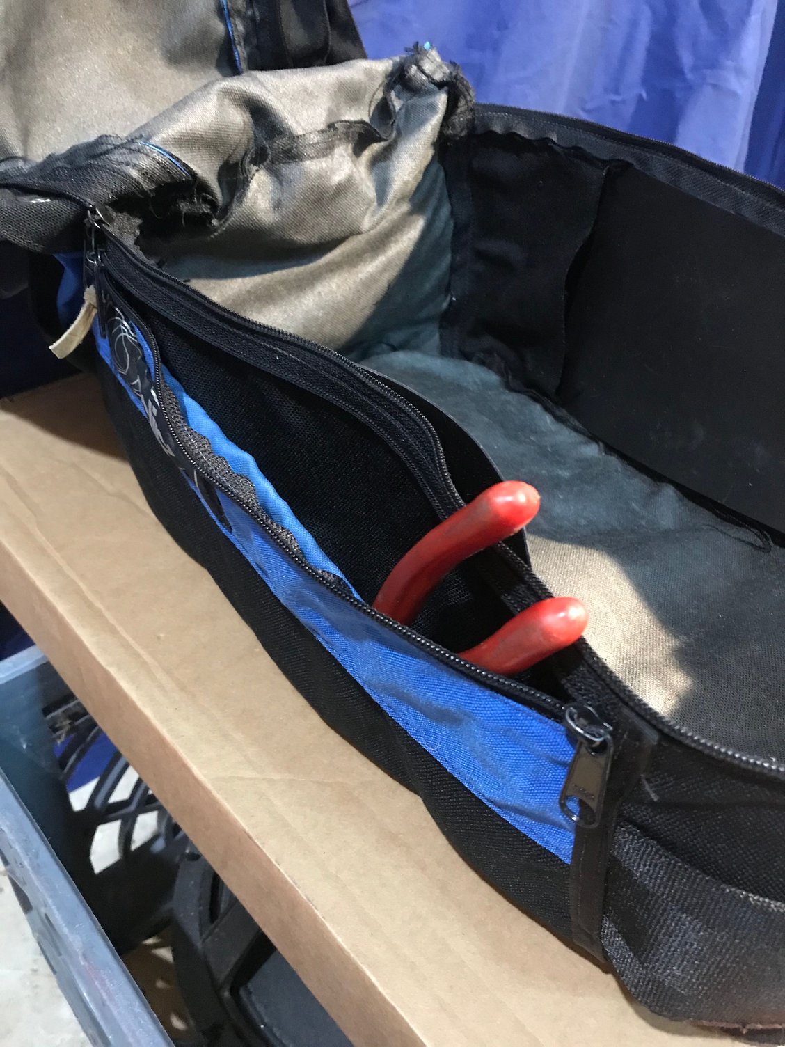 Eclipse Tank Bag. Blue and black, Vintage - SuperHawk Forum