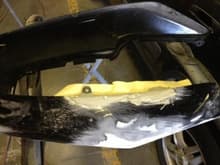 Rear fairing bumper repair and bondo blocked