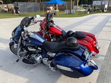 My Roadliner and my wifes Streetglide next to it.