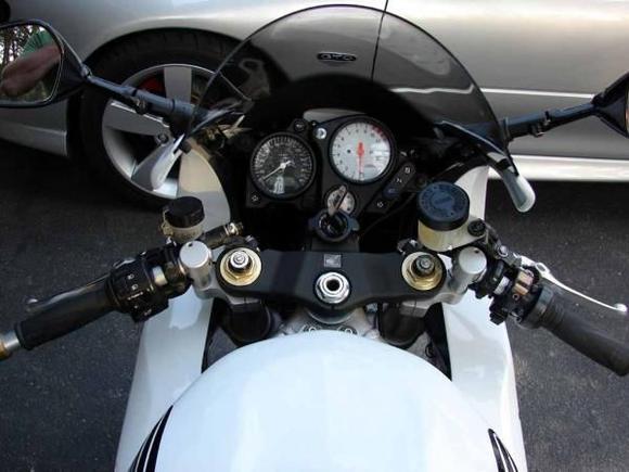 1000RR fork swap complete