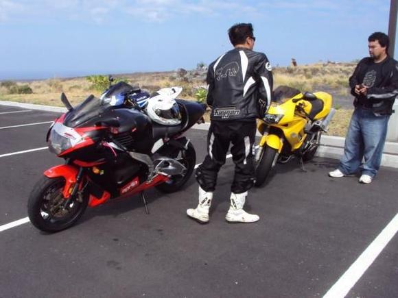 Aprilia Gsxr and Vtr