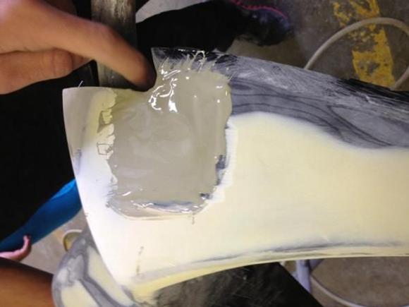 More plastic bumper fill to hopefully mark the last of the bumper repair.