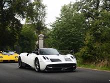 Huayra and Zonda S at Salon Privé 2014.