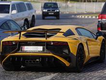 Yellow Lamborghini Aventador LP 750-4 Superveloce.