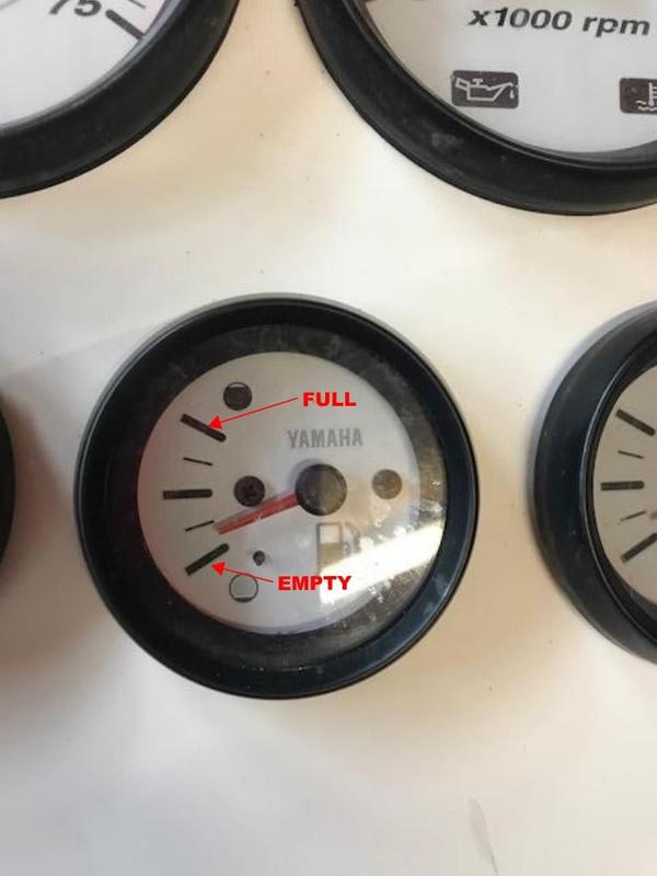 Yamaha fuel gauge not reading correctly The Hull Truth Boating and