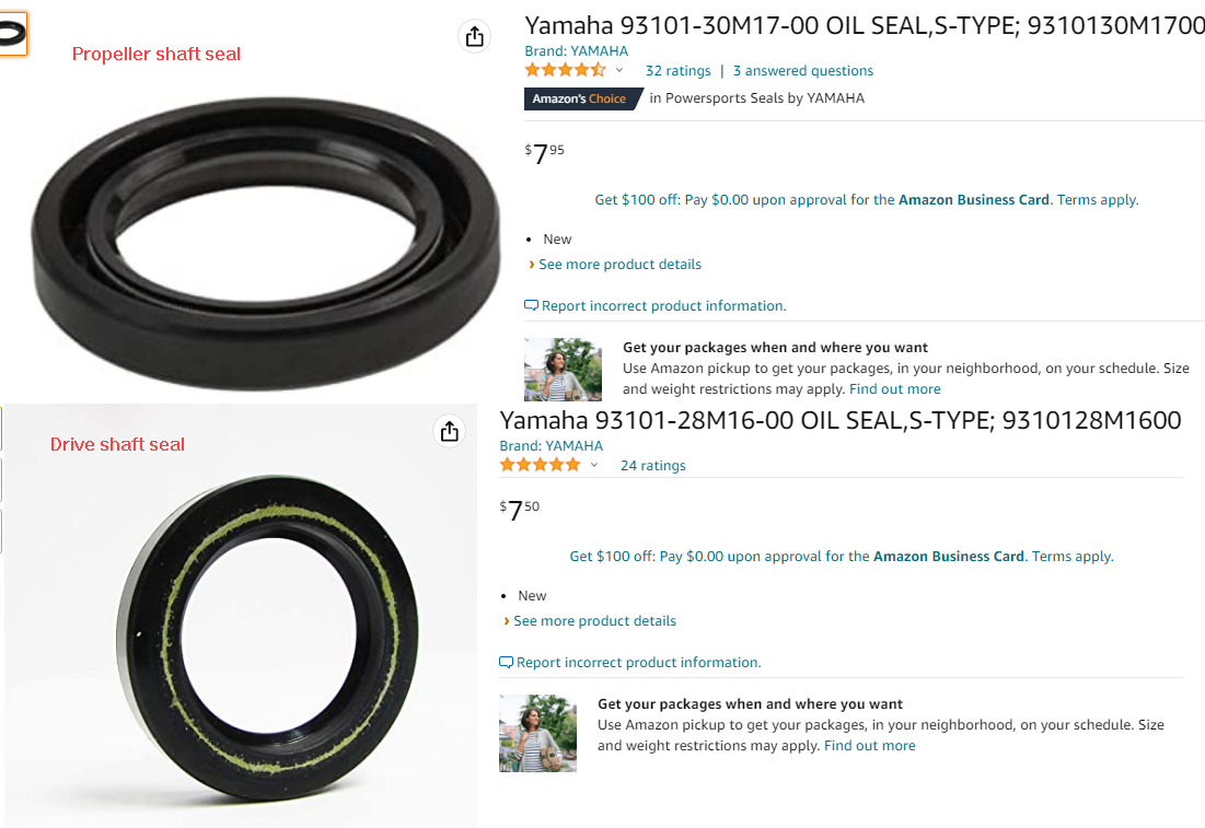 Yamaha lower unit seals The Hull Truth Boating and Fishing Forum