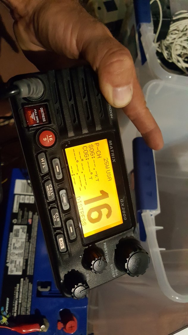 Standard Horizon Matrix GX2000 VHF radio (MMSI not registered) The