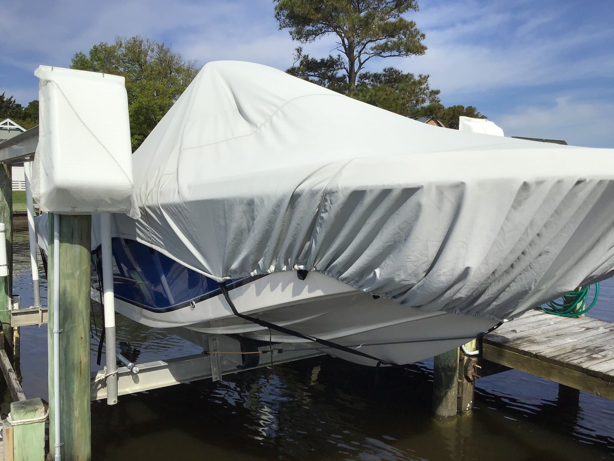 New All Carolina Skiff Boat Trailerable Cover by Carver