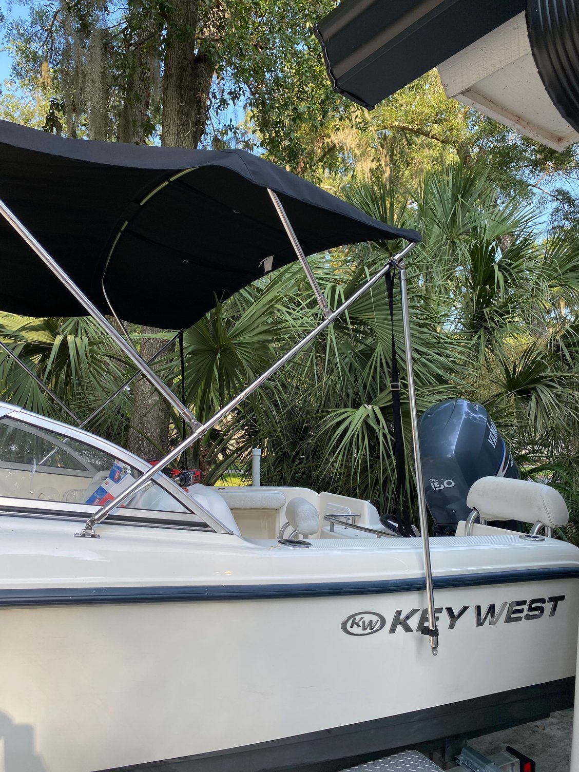 Where to place Bimini rear support poles The Hull Truth Boating and