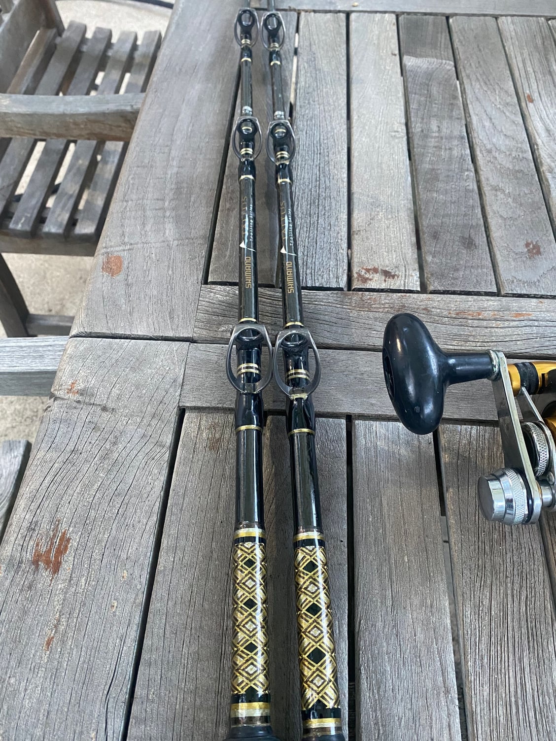 Shimano tallus trolling rods x2 aftco butt - The Hull Truth