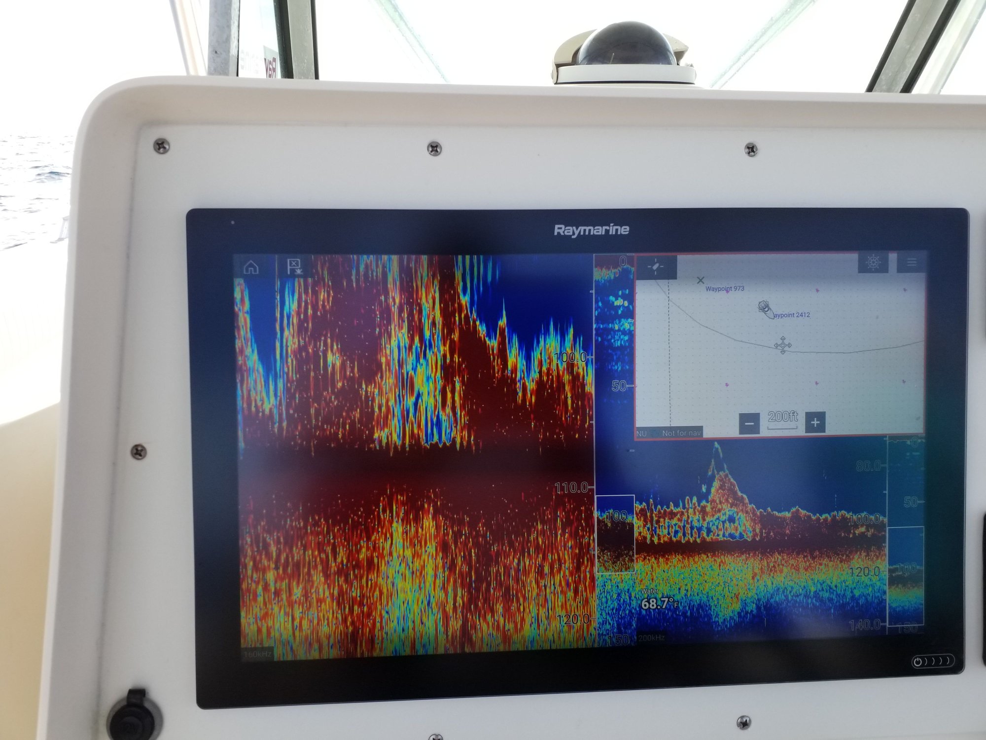 RAYMARINE bottom machine interpretation Hard bottom The Hull Truth