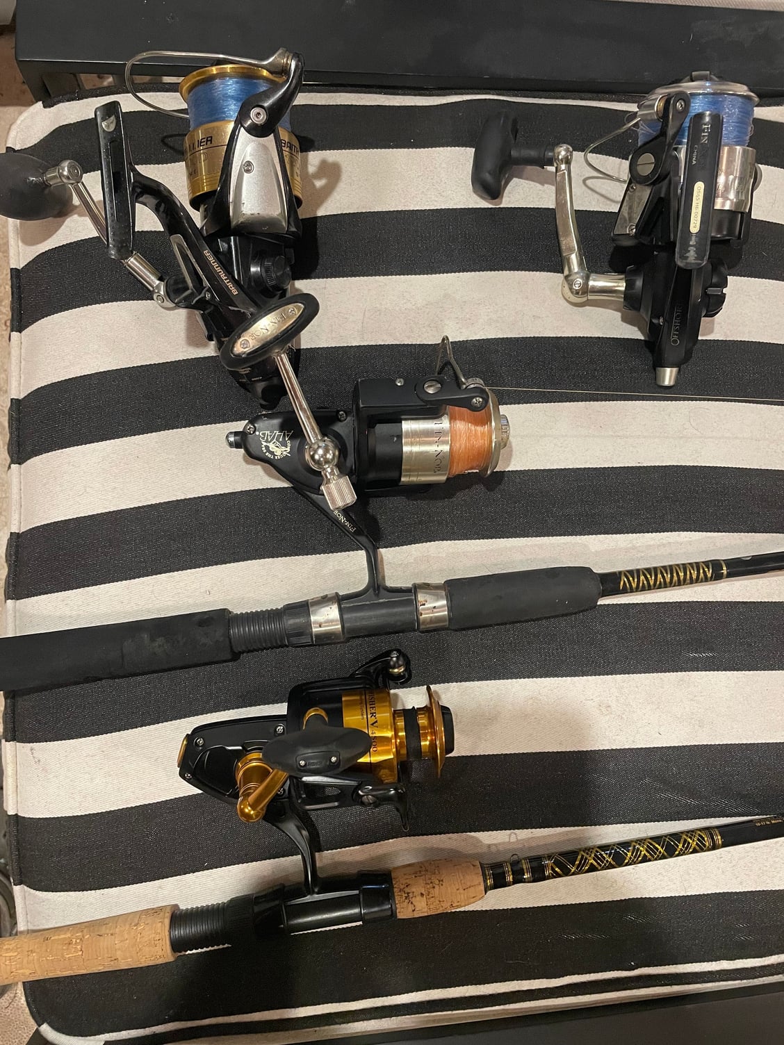 Pair of Shimano Baitrunner 12000D on Tallus Rods - The Hull Truth