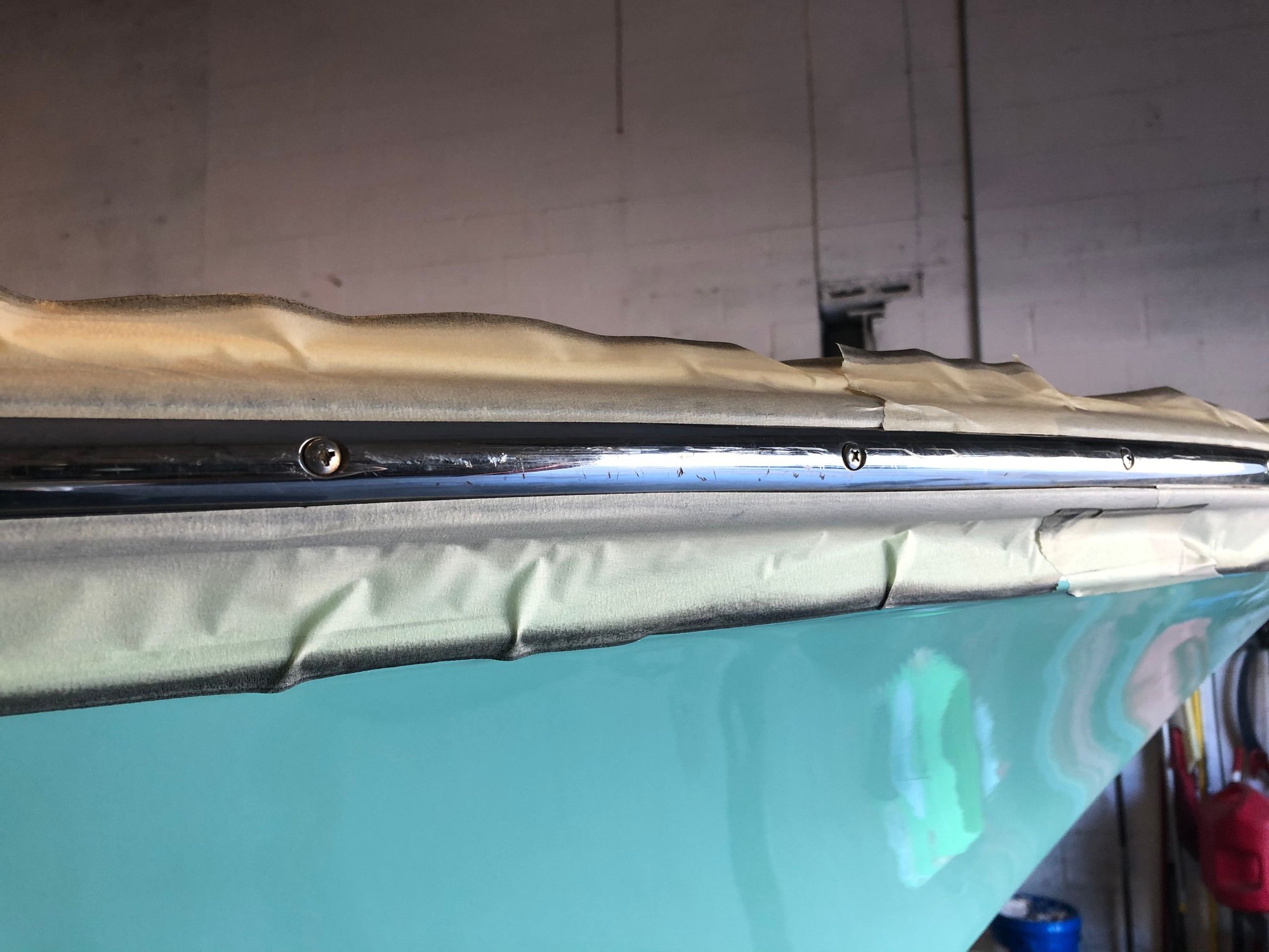 Stainless rub rail scratch removal how to. The Hull Truth Boating