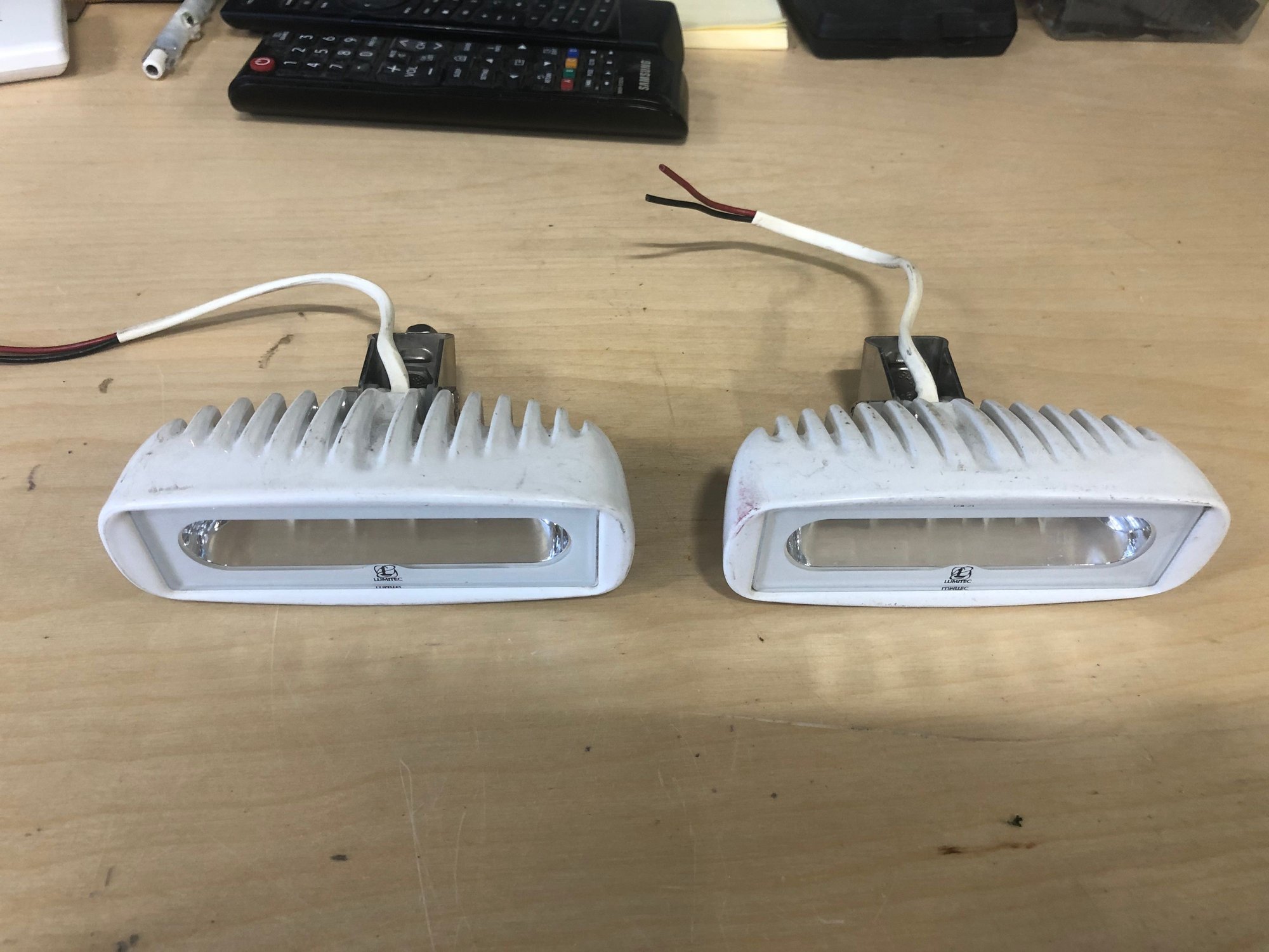 Pair Lumitec White LED Spreader Lights The Hull Truth Boating and Fishing Forum