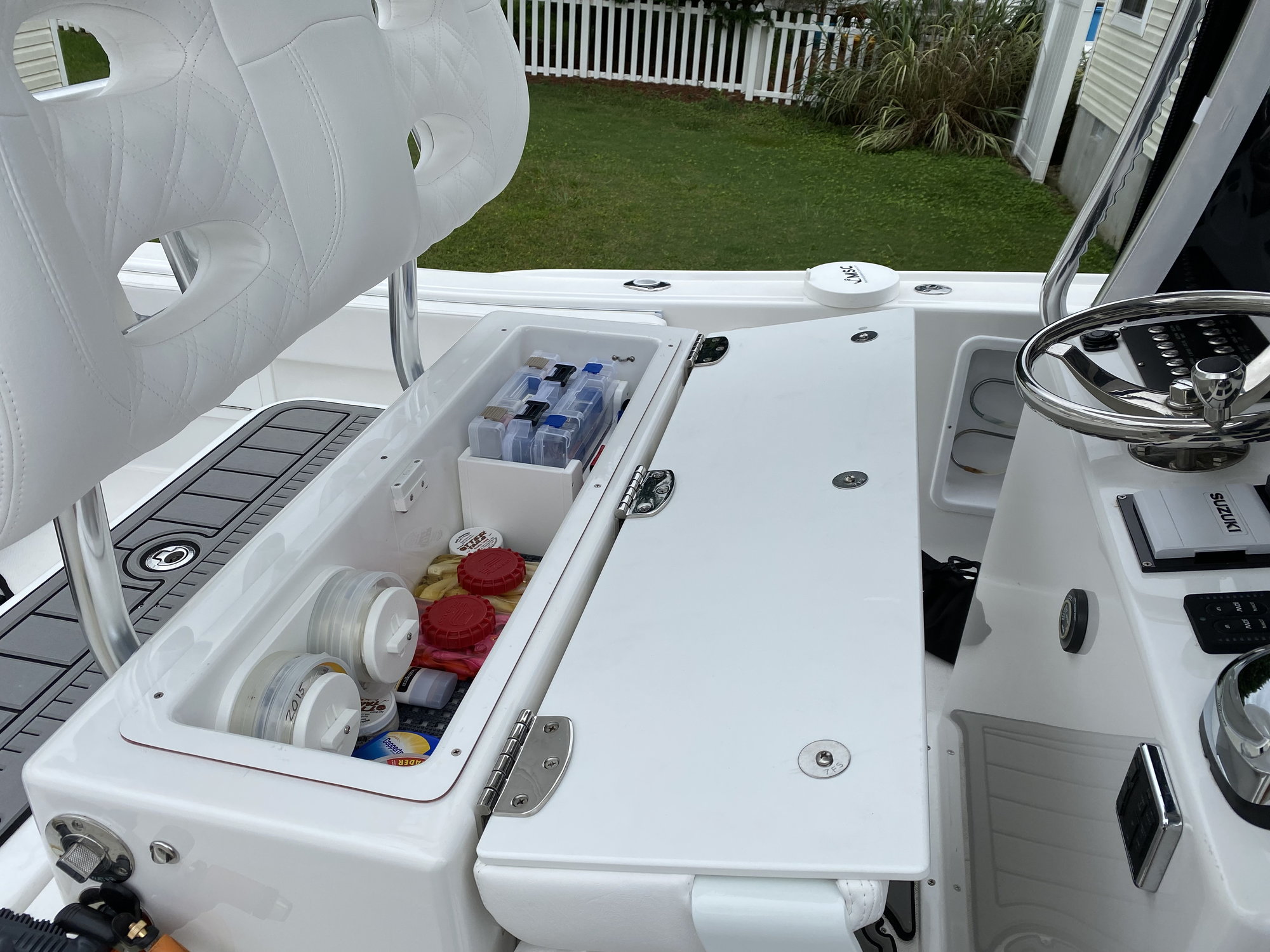 Installing drains in underseat storage on a pontoon boat - The Hull Truth -  Boating and Fishing Forum