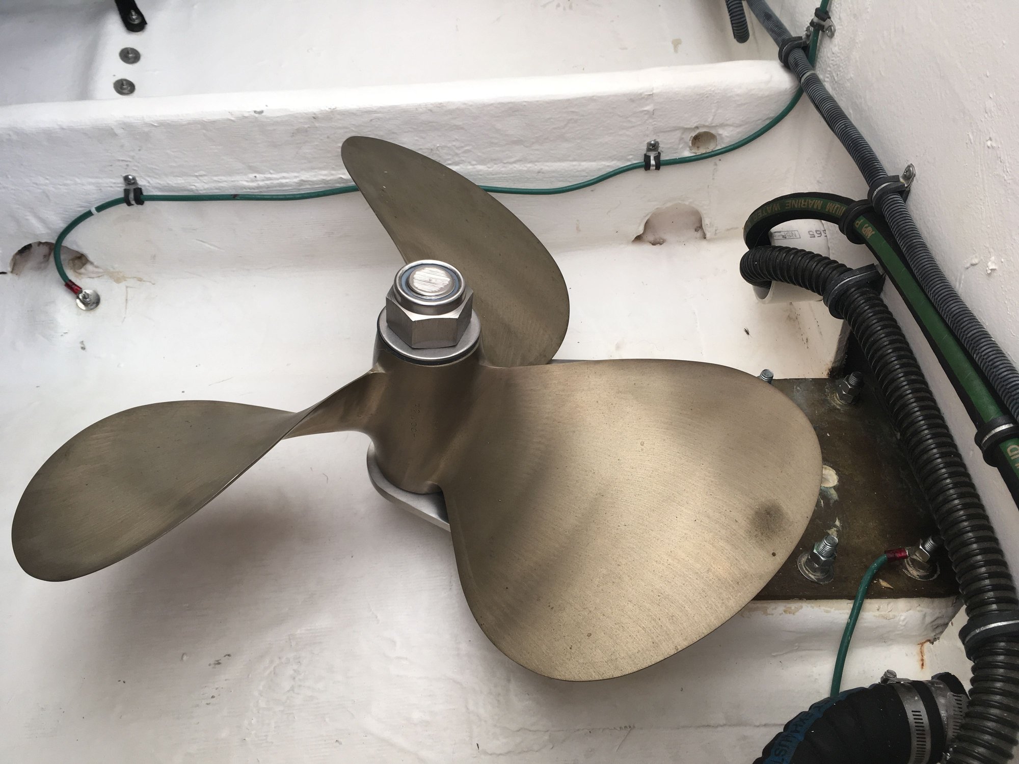 Tiara 3800 open spare props holder The Hull Truth Boating and Fishing Forum