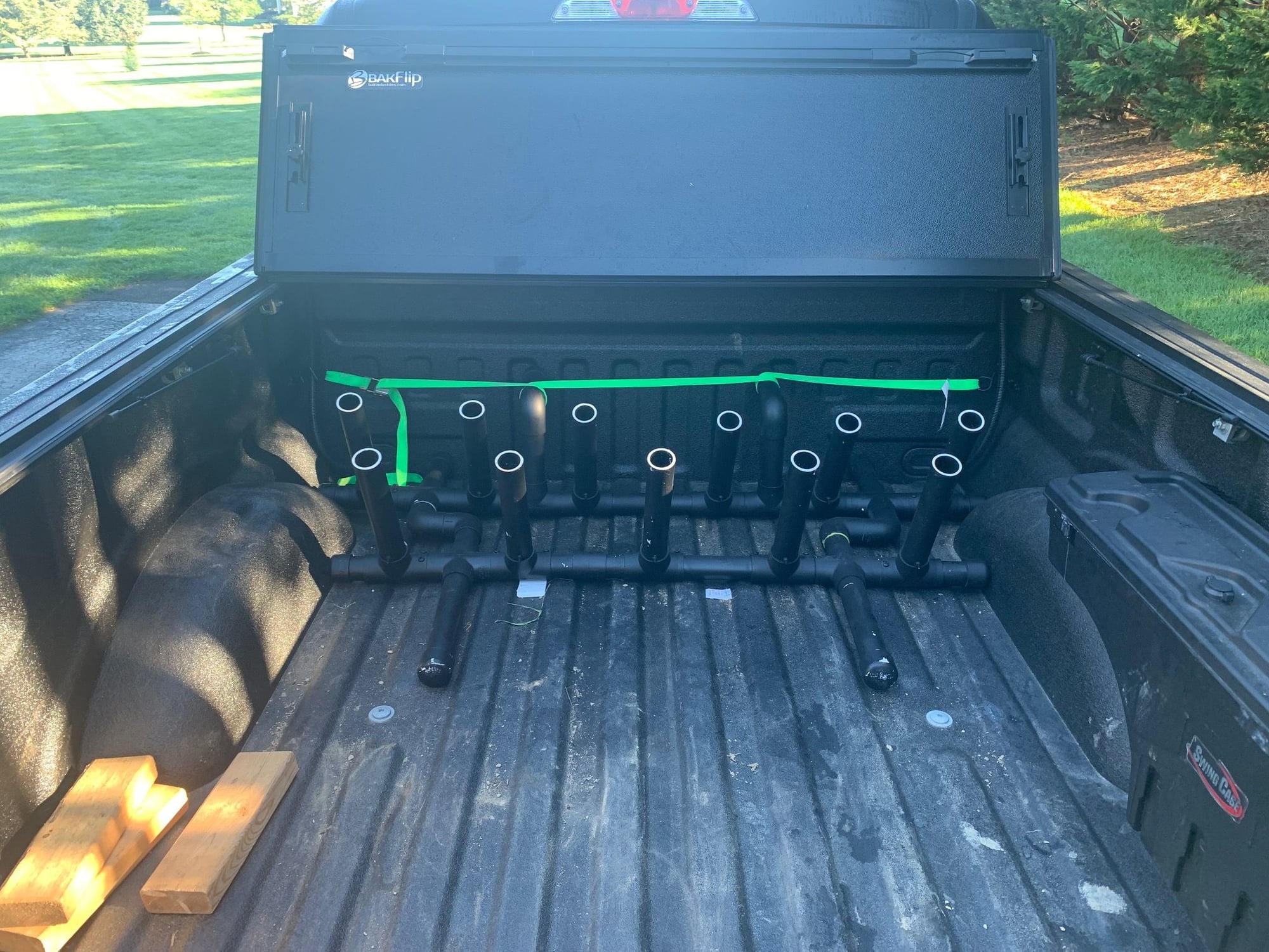 Truck bed fishing rod transport rack / holder - $40 - The Hull Truth -  Boating and Fishing Forum