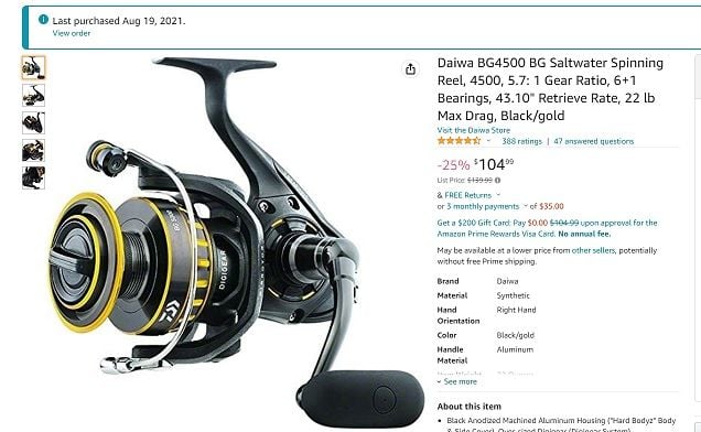 BG budget spinning reel - The Hull Truth - Boating and Fishing Forum